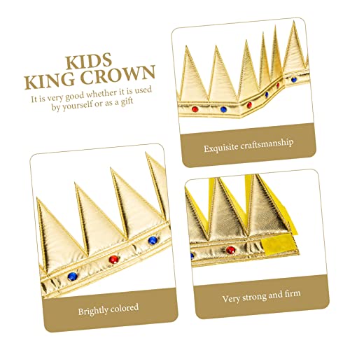 WOFASHPURET Haarschmuck Goldener Prinz Königskrone für Jungen Party Geburtstag Halloween Bühnenauftritt WOFASHPURET Haarschmuck Goldener Prinz Königskrone für Jungen Party Geburtstag Halloween Bühnenauftritt von WOFASHPURET