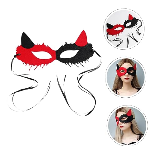 WOFASHPURET Halbgesichts Maske Damen Fox Design mit Teufelshörnern Halloween Karneval Masquerade Augenmaske für Damen und Einfach zu Tragen Detailreich Verarbeitet Venezianischer Stil WOFASHPURET Halbgesichts Maske Damen Fox Design mit Teufelshörnern Halloween Karneval Masquerade Augenmaske für Damen und Einfach zu Tragen Detailreich Verarbeitet Venezianischer Stil von WOFASHPURET