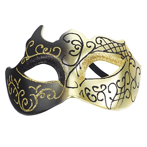 WOFASHPURET Halbgesichts-Flammenmaske Partymaske 脸 焰眼罩 Hälfte Die halloween masken halloweenmaske Maskerade-Maske Tanzparty-Requisite Cosplay-Maskenstütze Abschlussball Requisiten Plastik von WOFASHPURET
