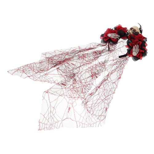 WOFASHPURET Halloween Haarband Schleier Schaurige Kopfbedeckung für Damen für Kostümpartys Halloween Feiern und Cosplay Events Einzigartiges Design mit Gruseligem WOFASHPURET Halloween Haarband Schleier Schaurige Kopfbedeckung für Damen für Kostümpartys Halloween Feiern und Cosplay Events Einzigartiges Design mit Gruseligem von WOFASHPURET