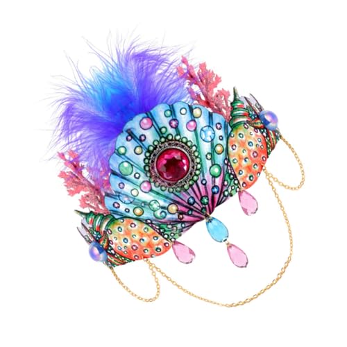 WOFASHPURET Halloween Haarschmuck Damen Muschel Stirnband Leicht Halloween Kopfschmuck Foto Requisit Party Haarkranz Elegant für Kostümfest Cosplay von WOFASHPURET