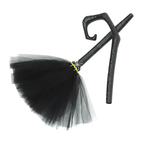 WOFASHPURET Halloween Hexenbesen Cosplay Besenstab mit Abnehmbarem Griff Leichtes Design für Gruselige Halloween Partys und Dekorative Hexen Outfits Schwarzer Besen und Kostüm WOFASHPURET Halloween Hexenbesen Cosplay Besenstab mit Abnehmbarem Griff Leichtes Design für Gruselige Halloween Partys und Dekorative Hexen Outfits Schwarzer Besen und Kostüm von WOFASHPURET
