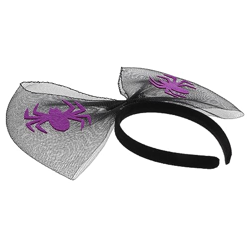 WOFASHPURET Halloween Karneval Haarreif mit Netz Spinnen und Schwarzer Schleife Leichtes Langlebiges Party Cosplay Stirnband für Erwachsene Vielseitiges Halloween und Bühnenzubehör WOFASHPURET Halloween Karneval Haarreif mit Netz Spinnen und Schwarzer Schleife Leichtes Langlebiges Party Cosplay Stirnband für Erwachsene Vielseitiges Halloween und Bühnenzubehör von WOFASHPURET