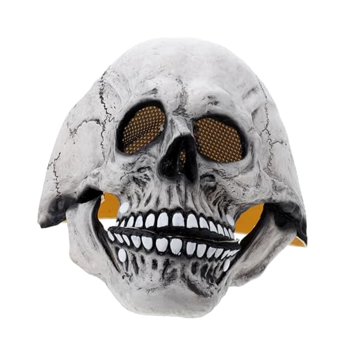 WOFASHPURET Halloween Kopfmaske mit Beweglichem Leuchtendes Skelett Cosplay Zubehör für Party Karneval Maskerade Hochwertiges für Realistischen Look Unisex Halloween WOFASHPURET Halloween Kopfmaske mit Beweglichem Leuchtendes Skelett Cosplay Zubehör für Party Karneval Maskerade Hochwertiges für Realistischen Look Unisex Halloween von WOFASHPURET