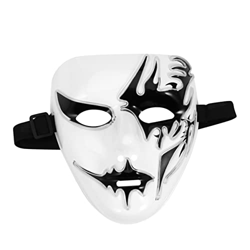 WOFASHPURET Halloween LED Vollmaske Luminous Handbemalte Maske Für Halloween Party Cosplay Und Karneval Transparente Blaue Lichtmaske Für Unvergessliche Erlebnisse WOFASHPURET Halloween LED Vollmaske Luminous Handbemalte Maske Für Halloween Party Cosplay Und Karneval Transparente Blaue Lichtmaske Für Unvergessliche Erlebnisse von WOFASHPURET
