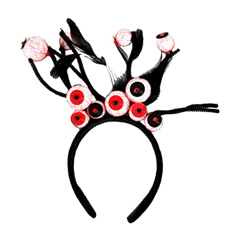 WOFASHPURET Halloween Stirnband mit Filz Augen Gruseliges Haarband für Damen Herren Mädchen und Perfektes Halloween Kostümzubehör Auffälliger Party Haarschmuck Charmantes Accessoire WOFASHPURET Halloween Stirnband mit Filz Augen Gruseliges Haarband für Damen Herren Mädchen und Perfektes Halloween Kostümzubehör Auffälliger Party Haarschmuck Charmantes Accessoire von WOFASHPURET