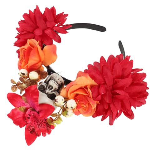 WOFASHPURET Halloween Stirnband mit Kunstblumen Einzigartiges Kostümzubehör für Accessoire für Halloween und Karneval und Leicht Tragbar von WOFASHPURET