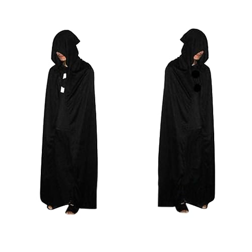 WOFASHPURET Halloween Umhang Kapuzenumhang Grim Reaper Kostü Für Erwachsene 170cm Teufel Umhang Für Cosplay Und Karneval Gruselige Verkleidung Für Halloween Feste WOFASHPURET Halloween Umhang Kapuzenumhang Grim Reaper Kostü Für Erwachsene 170cm Teufel Umhang Für Cosplay Und Karneval Gruselige Verkleidung Für Halloween Feste von WOFASHPURET