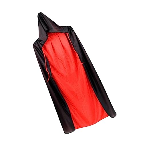 WOFASHPURET Halloween Umhang für Erwachsene Doppeltes Schwarzes Cape für Cosplay Kostümpartys für Vampir Grusel Themenfeiern WOFASHPURET Halloween Umhang für Erwachsene Doppeltes Schwarzes Cape für Cosplay Kostümpartys für Vampir Grusel Themenfeiern von WOFASHPURET