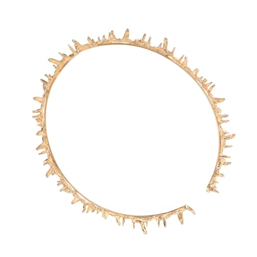 WOFASHPURET Handgefertigte Dornenkrone Gold Haarreif für Damen Ultraleichtes Halloween Cosplay Party Accessoire Vielseitig Kombinierbar mit Gothic Mittelalter und Fantasy Kostümen Komfortabel WOFASHPURET Handgefertigte Dornenkrone Gold Haarreif für Damen Ultraleichtes Halloween Cosplay Party Accessoire Vielseitig Kombinierbar mit Gothic Mittelalter und Fantasy Kostümen Komfortabel von WOFASHPURET