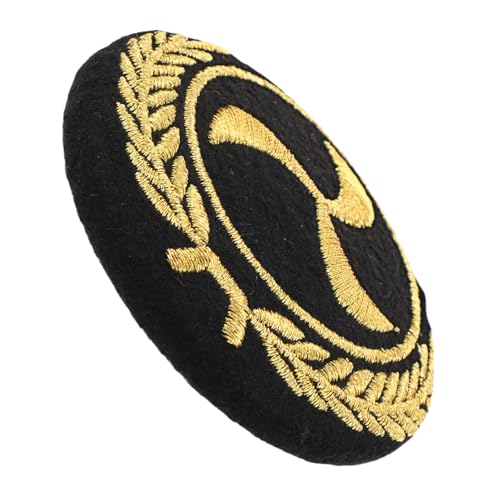 WOFASHPURET Kapitänsmütze mit Gesticktem Abzeichen Verstellbare Matrosenmütze Robustem Metall und Perfektes Kostüm Accessoire für Mottopartys und Cosplay WOFASHPURET Kapitänsmütze mit Gesticktem Abzeichen Verstellbare Matrosenmütze Robustem Metall und Perfektes Kostüm Accessoire für Mottopartys und Cosplay von WOFASHPURET