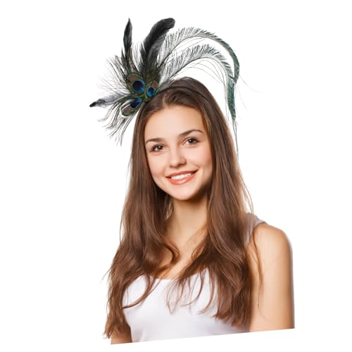 WOFASHPURET Karneval Kostüm Haarreif für Erwachsene Lustiger Kopfschmuck mit Bunten Federn für Fasching und Party Fotos und Besondere Anlässe WOFASHPURET Karneval Kostüm Haarreif für Erwachsene Lustiger Kopfschmuck mit Bunten Federn für Fasching und Party Fotos und Besondere Anlässe von WOFASHPURET