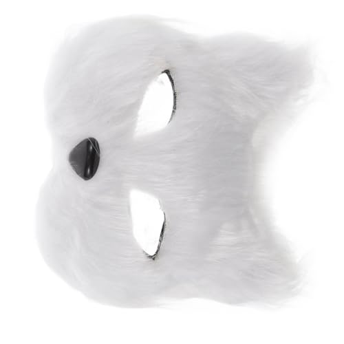 WOFASHPURET Katzenmaske Fuchs Halbmaske Plüschtiermaske Plüschfuchsmaske Plüsch-Katzen-Fuchs-Masken Halloween-Pelzmaske die Regenmaske Maskerademaske Fuchsmasken Plastik Weiß WOFASHPURET Katzenmaske Fuchs Halbmaske Plüschtiermaske Plüschfuchsmaske Plüsch-Katzen-Fuchs-Masken Halloween-Pelzmaske die Regenmaske Maskerademaske Fuchsmasken Plastik Weiß von WOFASHPURET