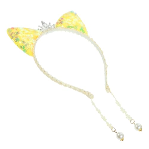 WOFASHPURET Katzenohren Stirnband mit Glitzer Niedliches Cosplay Kostüm Accessoire für Mädchen für Halloween Karneval Geburtstagsfeiern und Fotoshootings WOFASHPURET Katzenohren Stirnband mit Glitzer Niedliches Cosplay Kostüm Accessoire für Mädchen für Halloween Karneval Geburtstagsfeiern und Fotoshootings von WOFASHPURET