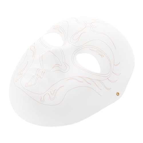 WOFASHPURET Pappmaché-maske – Robuste Bemalbare Halloween-kostümmaske Für Kinder – Dekorative Partymaske von WOFASHPURET