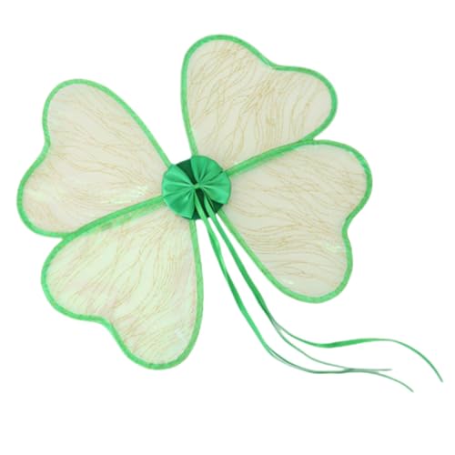 WOFASHPURET Kleeflügel Tag st. Patricks Day Accessoires dekorative Flügelstütze dekorativer Flügel Kostüm Stützflügel Flügel für Cosplay Flügel anziehen Garn von WOFASHPURET