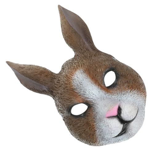 WOFASHPURET Leichte Atmungsaktive Hasenmaske für Halloween Lustige Tiergesichtsmaske mit Realistischem Langhaar Design für Kostüm Masken und Cosplay Partys WOFASHPURET Leichte Atmungsaktive Hasenmaske für Halloween Lustige Tiergesichtsmaske mit Realistischem Langhaar Design für Kostüm Masken und Cosplay Partys von WOFASHPURET