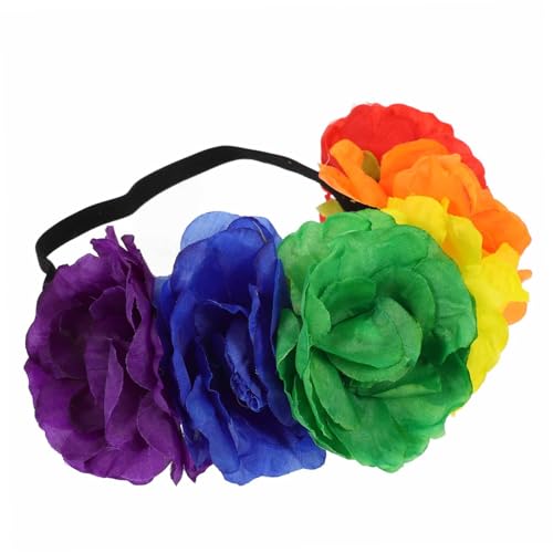 WOFASHPURET Lgbt Stirnband mit Bunten Dekoratives Haarband für Damen Perfektes Accessoire für Pride Events und Partys Regenbogen Haarreif für Cosplay und Festivals von WOFASHPURET