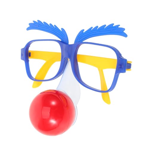 WOFASHPURET Lustige Clownbrille mit Nase für Erwachsene Exzentrische Partybrille für Karneval Halloween Kostümpartys Kreatives Cosplay Zubehör für Fröhliche Feiern Unvergessliche WOFASHPURET Lustige Clownbrille mit Nase für Erwachsene Exzentrische Partybrille für Karneval Halloween Kostümpartys Kreatives Cosplay Zubehör für Fröhliche Feiern Unvergessliche von WOFASHPURET