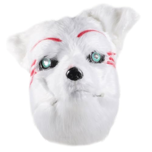 WOFASHPURET Maskerademaske über Nacht Halloween-Maske Maskerade Masken Fuchsmasken Wolf halloween masken halloweenmaske masken zu halloween pelzige Maske Karnevalsmaske für Männer nasses Haar von WOFASHPURET