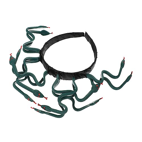 WOFASHPURET Medusa Schlangen Stirnband Dekoratives Cosplay Kopfstück für Kostümpartys Halloween und Bühnenauftritte Strapazierfähiges und Sicheres Material Passend für Teenager von WOFASHPURET