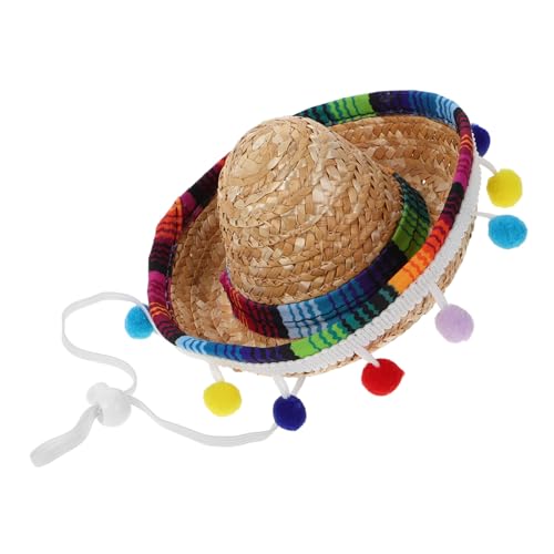 WOFASHPURET Mini Sombrero Hüte für Partys Handgemachte Mexikanische Strohhüte mit Ballfransen für Kostüme Geburtstagsfeiern und Festliche Dekorationen Leicht WOFASHPURET Mini Sombrero Hüte für Partys Handgemachte Mexikanische Strohhüte mit Ballfransen für Kostüme Geburtstagsfeiern und Festliche Dekorationen Leicht von WOFASHPURET