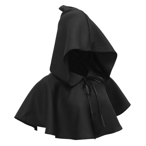 WOFASHPURET Mittelalterliche Hexen Kapuzenmütze Für Damen Herren Halloween Cosplay Zubehör Unisex Halloween Partys Rollenspiele von WOFASHPURET