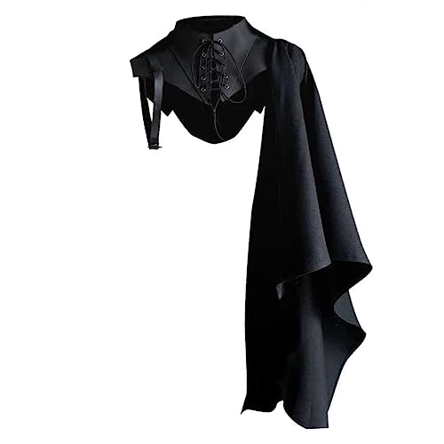 WOFASHPURET Herren Vintage Mittelalter Umhang EIN Schulter Umhang Stehkragen Bequem Tragen für Party WOFASHPURET Herren Vintage Mittelalter Umhang EIN Schulter Umhang Stehkragen Bequem Tragen für Party von WOFASHPURET