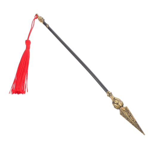WOFASHPURET Modell Feuerlanze Party Feuerlanze Metall Feuerlanze Cosplay Feuerlanze Cosplay Requisiten Partyspiel Schwarze Zinklegierung von WOFASHPURET