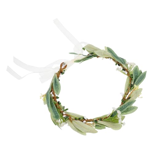 WOFASHPURET Olivenblatt Blumenkranz Haarschmuck Leichtes Kopfschmuck Stirnband für Braut Hochzeit Karneval Party Foto Requisiten Natürliches Design WOFASHPURET Olivenblatt Blumenkranz Haarschmuck Leichtes Kopfschmuck Stirnband für Braut Hochzeit Karneval Party Foto Requisiten Natürliches Design von WOFASHPURET
