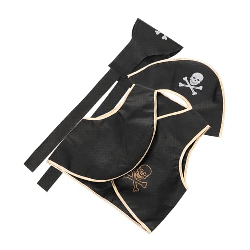 WOFASHPURET Piratenkostüm Set für Karneval mit Augenklappe Hut und Gürtel Leichtes Cosplay Zubehör für Piratenparty Halloween Verkleidung und Rollenspiel WOFASHPURET Piratenkostüm Set für Karneval mit Augenklappe Hut und Gürtel Leichtes Cosplay Zubehör für Piratenparty Halloween Verkleidung und Rollenspiel von WOFASHPURET