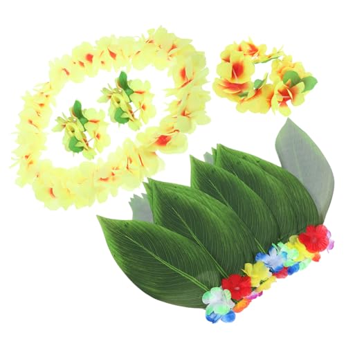 WOFASHPURET Realistische Hawaiianische Blattrock Girlande Für Luau Party Tropisches Kostüm Mit Bunten Blumen Und Blättern Ideales Accessoire Für Gartenparty Und Hawaii Dekoration WOFASHPURET Realistische Hawaiianische Blattrock Girlande Für Luau Party Tropisches Kostüm Mit Bunten Blumen Und Blättern Ideales Accessoire Für Gartenparty Und Hawaii Dekoration von WOFASHPURET