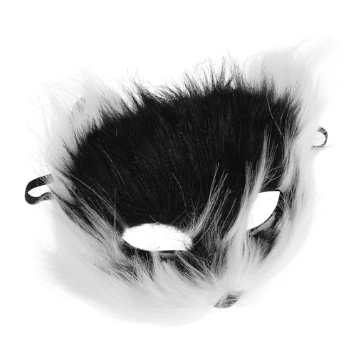 WOFASHPURET Realistische Katzenmaske Furry Halbmaske Cosplay Tiermaske für Halloween Kostümparty Süße Kawaii Katzenmaske für Verkleidungen Maskenbälle Detailreiche Handwerkskunst von WOFASHPURET