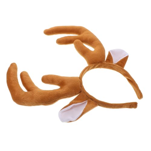 WOFASHPURET Rentier Haarreif mit Plüschgeweih für Weihnachten Karneval und Kostümpartys Kuscheliges Stirnband für Festliche Anlässe und Thematische Events WOFASHPURET Rentier Haarreif mit Plüschgeweih für Weihnachten Karneval und Kostümpartys Kuscheliges Stirnband für Festliche Anlässe und Thematische Events von WOFASHPURET