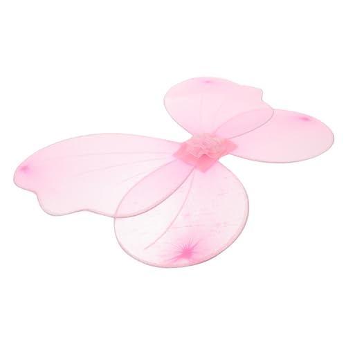 WOFASHPURET Schmetterlingsflügel -Requisiten Kostüm Kinderkostüm Kostüm Flügel schmetterlinge cosplay flügel Halloween Mädchenfeenflügel Schmetterlingsparty Stoff Rosa Zufällige Farbe von WOFASHPURET