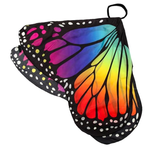 WOFASHPURET Schmetterlingsmantel Party Zubehör für Schmetterlinge Erwachsene Kap Fee Schmetterling Kostüm tanzender Schmetterlingsflügel Cosplay Feenflügel Polyester Colorful WOFASHPURET Schmetterlingsmantel Party Zubehör für Schmetterlinge Erwachsene Kap Fee Schmetterling Kostüm tanzender Schmetterlingsflügel Cosplay Feenflügel Polyester Colorful von WOFASHPURET