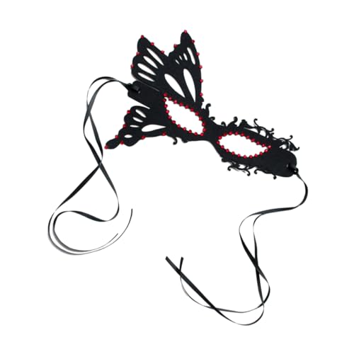 WOFASHPURET Schmetterlingsmaske Halloween-Maske gruseliges Halloween LED Party Damen Masken für Frauen Maskerade-Maske für Paare Cosplay-Maske Karnevalsmaske prop gefühlt Black WOFASHPURET Schmetterlingsmaske Halloween-Maske gruseliges Halloween LED Party Damen Masken für Frauen Maskerade-Maske für Paare Cosplay-Maske Karnevalsmaske prop gefühlt Black von WOFASHPURET