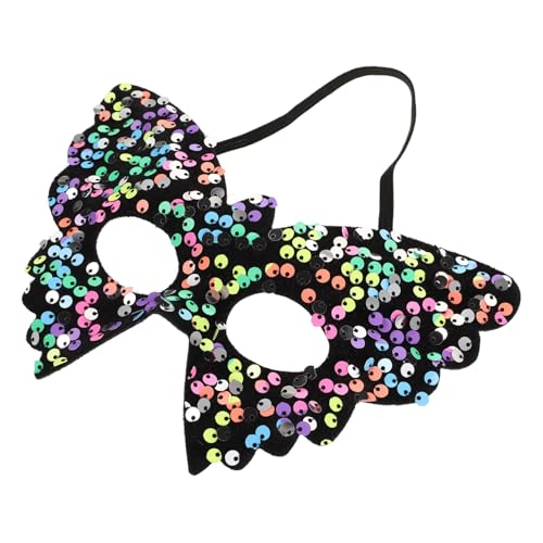 WOFASHPURET Schmetterlingsmaske für Damen mit Glitzerpailletten Maskenbälle Kostümpartys und Themenveranstaltungen Komfortabel und Sicher Herausragendes Design für Halloween und Karneval von WOFASHPURET