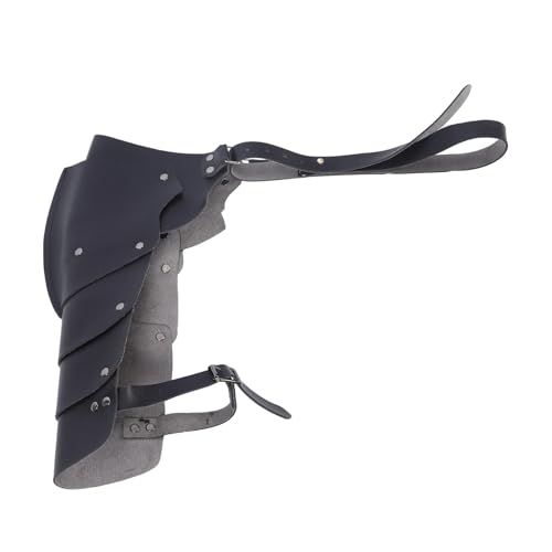 WOFASHPURET Schulterstücke des Kriegers mittelalterliche kostüme männer Ritter Mittelalter Mode Mittelalter rüstung Männer römische Schulterschützer Vintage Armschutz Leder + Metall Black WOFASHPURET Schulterstücke des Kriegers mittelalterliche kostüme männer Ritter Mittelalter Mode Mittelalter rüstung Männer römische Schulterschützer Vintage Armschutz Leder + Metall Black von WOFASHPURET