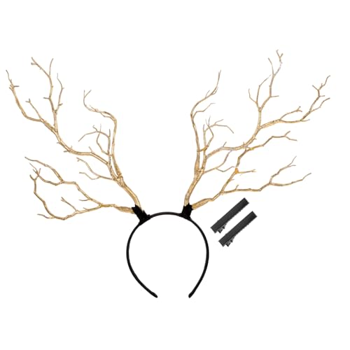 WOFASHPURET Simulation Branch Design Damen Haarreif mit Geweih Charmantes Kostüm Accessoire für Weihnachten Festivals und Feiern WOFASHPURET Simulation Branch Design Damen Haarreif mit Geweih Charmantes Kostüm Accessoire für Weihnachten Festivals und Feiern von WOFASHPURET