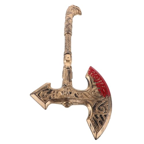 WOFASHPURET Simulierte Waffenprops gefälschter Axtkopf Halloween -Party -Requisite Halloween Axe Prop verkleiden Sich dekorative Axtstütze Halloween- Plastik Golden WOFASHPURET Simulierte Waffenprops gefälschter Axtkopf Halloween -Party -Requisite Halloween Axe Prop verkleiden Sich dekorative Axtstütze Halloween- Plastik Golden von WOFASHPURET