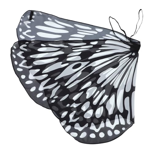 WOFASHPURET Strandschal Sommer Party Schmetterlinge Kind Mantel Mädchen Flügel Strandtücher Schmetterlingsschal Polyester Weiß von WOFASHPURET