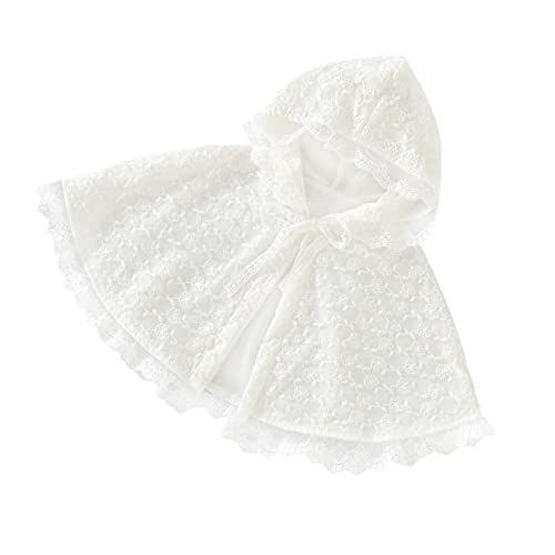 WOFASHPURET Umhang Für Mädchen Kap Mantel Kleid Kostüm Cosplay-umhang Weiß WOFASHPURET Umhang Für Mädchen Kap Mantel Kleid Kostüm Cosplay-umhang Weiß von WOFASHPURET