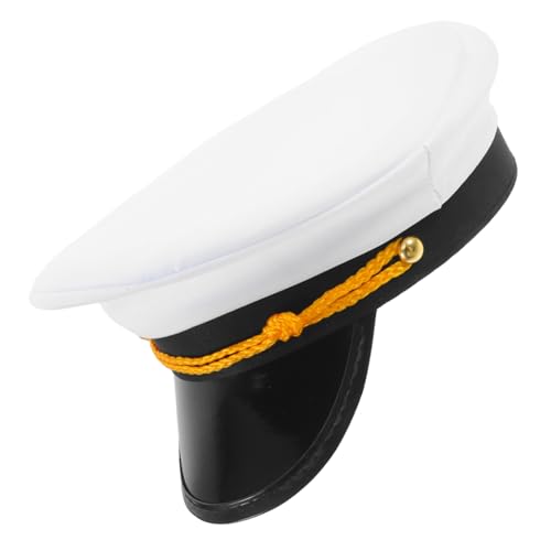 WOFASHPURET Verstellbare Kapitänsmütze für Herren Damen Nautische Kostümaccessoires für Partys Hochzeiten Halloween Cosplay Komfortable Stilvolles WOFASHPURET Verstellbare Kapitänsmütze für Herren Damen Nautische Kostümaccessoires für Partys Hochzeiten Halloween Cosplay Komfortable Stilvolles von WOFASHPURET