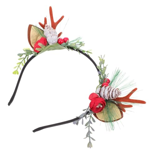 WOFASHPURET Weihnachtliches Rentier Geweih Haarband Party Haarschmuck Cosplay Weihnachtsstirnband Robust WOFASHPURET Weihnachtliches Rentier Geweih Haarband Party Haarschmuck Cosplay Weihnachtsstirnband Robust von WOFASHPURET
