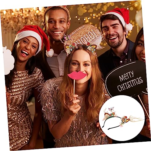 WOFASHPURET Weihnachtliches Rentiergeweih Haarreif Party Haarschmuck für Geweih Design Leicht und Bequem für Kostüm und Weihnachtsfeiern von WOFASHPURET
