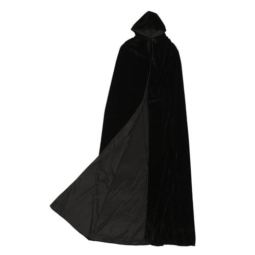 WOFASHPURET Umhang Sensenmannes Halloween Hexen Umhang Für Erwachsene Wiederverwendbarer Schwarzer Kapuzenumhang 17 Ideal Für Halloween Partys Vampir Fotorequisiten WOFASHPURET Umhang Sensenmannes Halloween Hexen Umhang Für Erwachsene Wiederverwendbarer Schwarzer Kapuzenumhang 17 Ideal Für Halloween Partys Vampir Fotorequisiten von WOFASHPURET