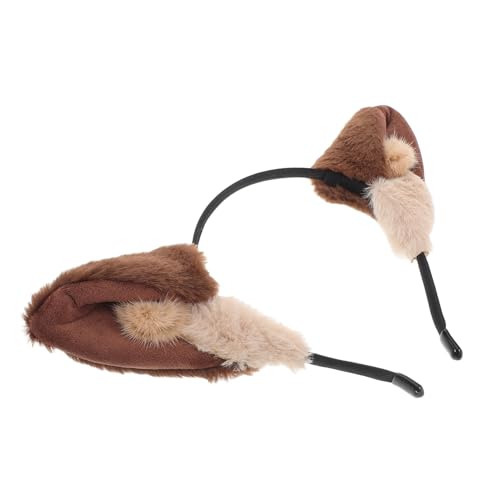 WOFASHPURET Wolf Haarreif für Plüsch Headdress mit Wolfsohren für Cosplay Halloween und Fotoshootings Bequem und Funktionell für Tiefbraun WOFASHPURET Wolf Haarreif für Plüsch Headdress mit Wolfsohren für Cosplay Halloween und Fotoshootings Bequem und Funktionell für Tiefbraun von WOFASHPURET