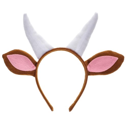 WOFASHPURET Ziegen-Stirnband Für Kinder Kopfbedeckung Mit Cartoon-Tiermotiv Cosplay-Kostümparty-Accessoire Performance- Für Den Kindertag Mehrfarbig Kurzer Plüsch WOFASHPURET Ziegen-Stirnband Für Kinder Kopfbedeckung Mit Cartoon-Tiermotiv Cosplay-Kostümparty-Accessoire Performance- Für Den Kindertag Mehrfarbig Kurzer Plüsch von WOFASHPURET