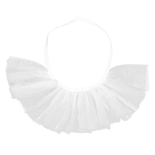 WOFASHPURET Zubehör Für Gefälschte Kragen Gefälschte Vintage-clownkostüm Für Damen Renaissance Hals Ruff Halskrause Clownkragen Damen Clown-zubehör Weiß Gittergewebe WOFASHPURET Zubehör Für Gefälschte Kragen Gefälschte Vintage-clownkostüm Für Damen Renaissance Hals Ruff Halskrause Clownkragen Damen Clown-zubehör Weiß Gittergewebe von WOFASHPURET